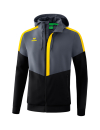 Squad Track Top Jacket with hood slate grey/black/yellow