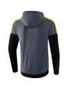 Squad Track Top Jacket with hood slate grey/black/yellow