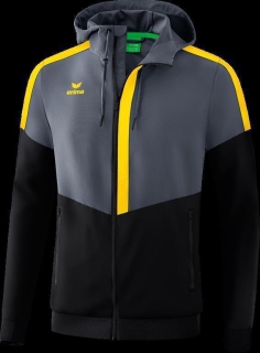 Tracktop Jacke mit Kapuze SQUAD slate grey/schwarz/gelb S