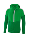 Squad Track Top Jacket with hood fern green/emerald/silver grey