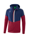 Squad Track Top Jacket with hood new navy/bordeaux/silver grey