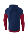 Squad Track Top Jacket with hood new navy/bordeaux/silver...