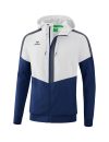 Squad Track Top Jacket with hood white/new navy/slate grey