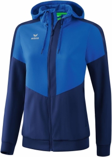 Tracktop Jacke mit Kapuze SQUAD Damen new royal/new navy 38