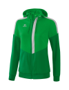 Squad Track Top Jacket with hood fern green/emerald/silver grey
