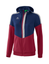 Squad Track Top Jacket with hood new navy/bordeaux/silver grey