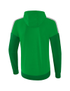 Squad Training Jacket with hood fern green/emerald/silver grey