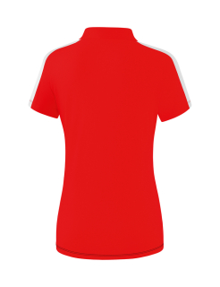 back of red polo shirt