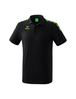 Essential 5-C Polo-shirt black/green gecko