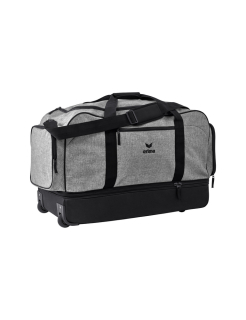 Travel Line Wheeled Bag with bottom compartment grey marl/black
