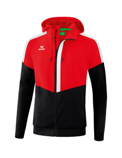Squad Track Top Jacket with hood red/black/white XXXL