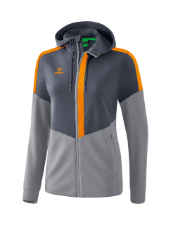 Squad Training Jacket with hood slate grey/monument grey/new orange 44