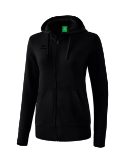 Kapuzensweatjacke schwarz 38