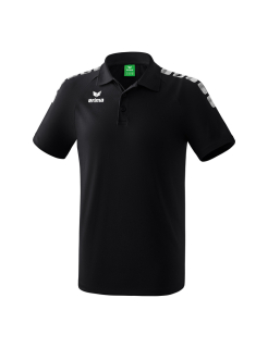 Essential 5-C Poloshirt schwarz/weiß L