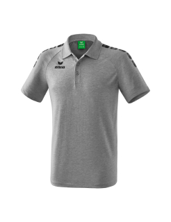 Essential 5-C Polo-shirt grey marl/black XL