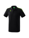 Essential 5-C Polo-shirt black/green gecko XL