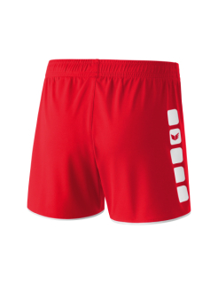 Damen Short 5-CUBES rot/wei 40