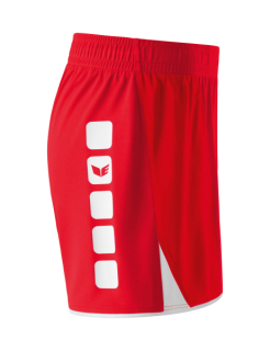 Damen Short 5-CUBES rot/wei 40