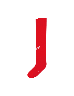Stutzenstrumpf mit Logo rot