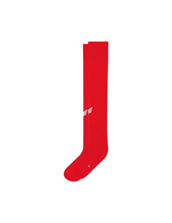 Stutzenstrumpf mit Logo rot 1
