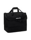 Team sports bag with bottom compartment black