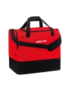 Team sports bag with bottom compartment red