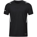 T-Shirt Challenge schwarz meliert/weiß 164