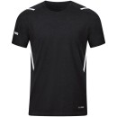 T-Shirt Challenge schwarz meliert/weiß 36