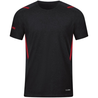 T-Shirt Challenge schwarz meliert/rot 3XL