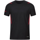 T-shirt Challenge black melange/red 3XL