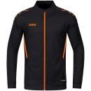 Polyesterjacke Challenge schwarz/neonorange S