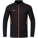 Polyester jacket Challenge black/neon orange S