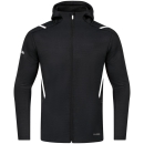 Leisure jacket Challenge with hood black melange/white 36