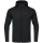 Leisure jacket Challenge with hood black melange/sport green 40