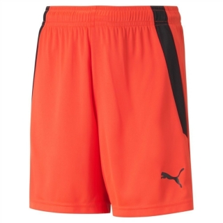 teamLIGA Shorts Jr Nrgy Red-Puma Black