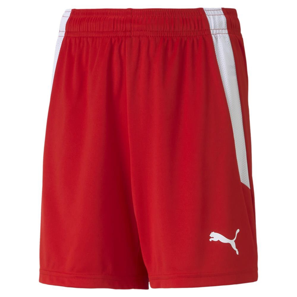 red and white puma shorts