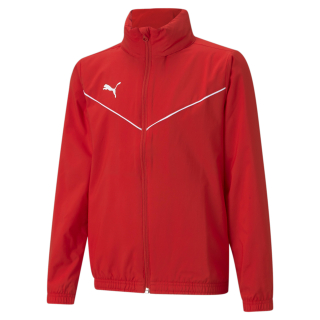 teamRISE All Weather Jkt Jr Puma Red-Puma White