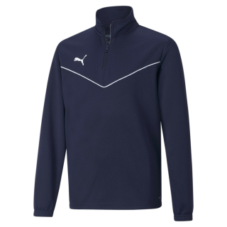 teamRISE 1/4 Zip Top Jr Peacoat-Puma White