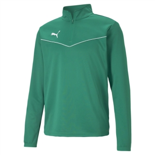 teamRISE 1/4 Zip Top Pepper Green-Puma White