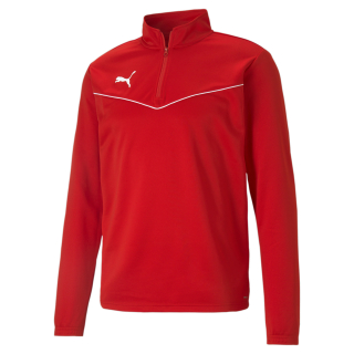 teamRISE 1/4 Zip Top Puma Red-Puma White