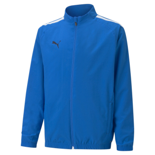 teamLIGA Sideline Jkt Jr Electric Blue Lemonade-Puma White