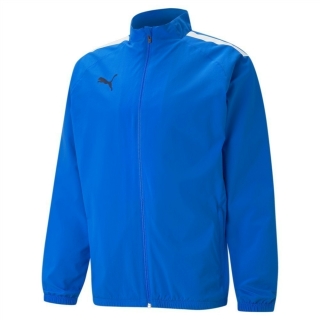 teamLIGA Präsentationsjacke Electric Blue Lemonade-White