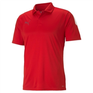 teamLIGA Funktions-Polo Puma Red-Puma White