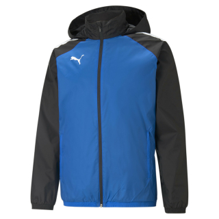 teamLIGA All Weather Jacket Electric Blue Lemonade-Puma Black