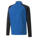 teamLIGA 1/4 Zip Top Jr Electric Blue Lemonade-Puma Black