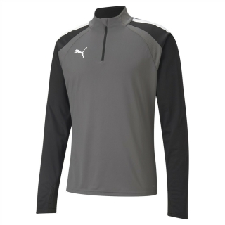 teamLIGA 1/4 Zip Top Smoked Pearl-Puma White