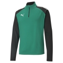 teamLIGA 1/4 Zip Top Pepper Green-Puma Black