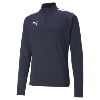 teamLIGA 1/4 Zip Top PUMA Navy-Puma White