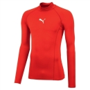 LIGA Baselayer Tee LS Warm Puma Red