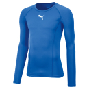 LIGA Baselayer Tee LS Jr Electric Blue Lemonade